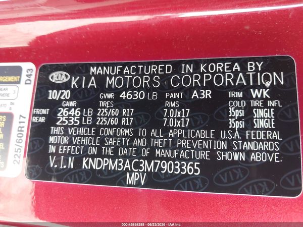 2021 KIA SPORTAGE LX