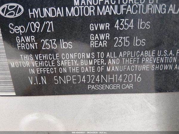 2022 HYUNDAI SONATA SEL PLUS