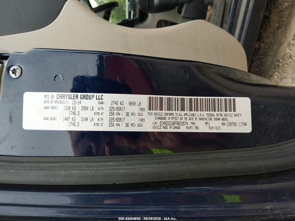 2015 DODGE GRAND CARAVAN SXT PLUS