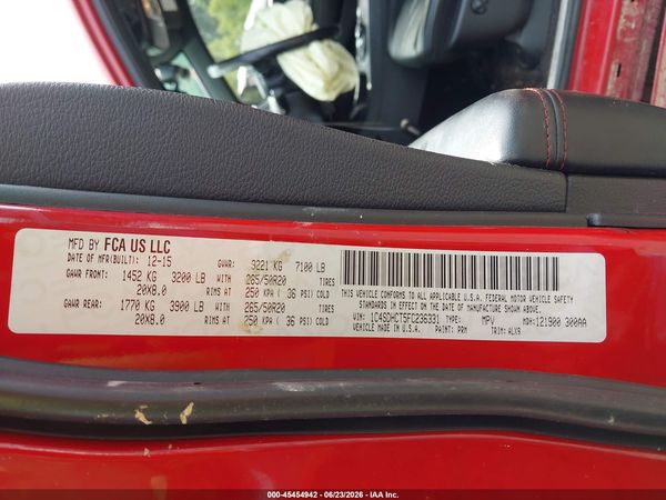 2015 DODGE DURANGO R/T
