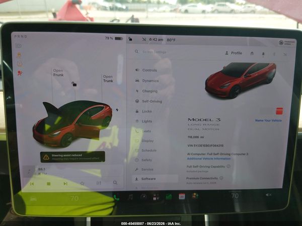 2018 TESLA MODEL 3 LONG RANGE/PERFORMANCE