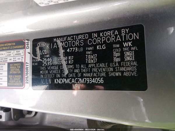 2021 KIA SPORTAGE LX