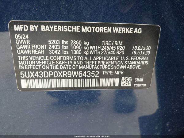2024 BMW X3 SDRIVE30I