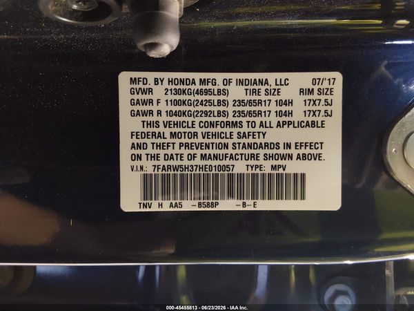 2017 HONDA CR-V LX