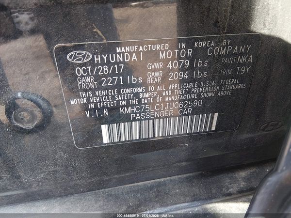 2018 HYUNDAI IONIQ HYBRID SEL