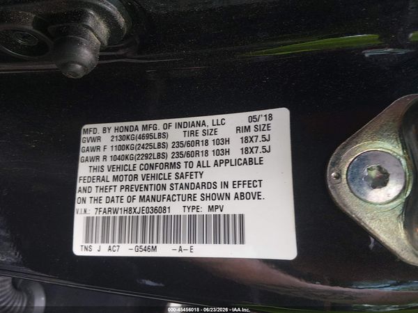 2018 HONDA CR-V EX-L/EX-L NAVI