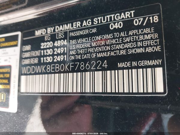 2019 MERCEDES-BENZ C 300 4MATIC