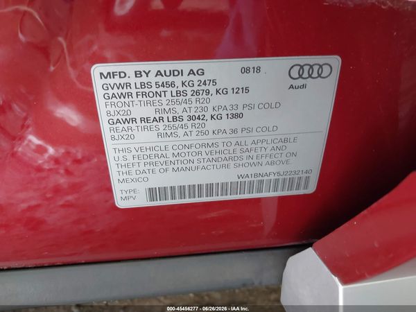 2018 AUDI Q5