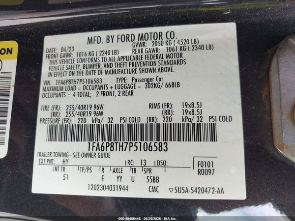 2023 FORD MUSTANG