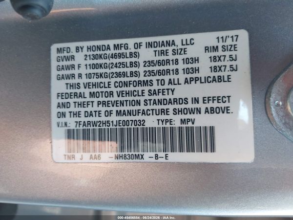 2018 HONDA CR-V EX