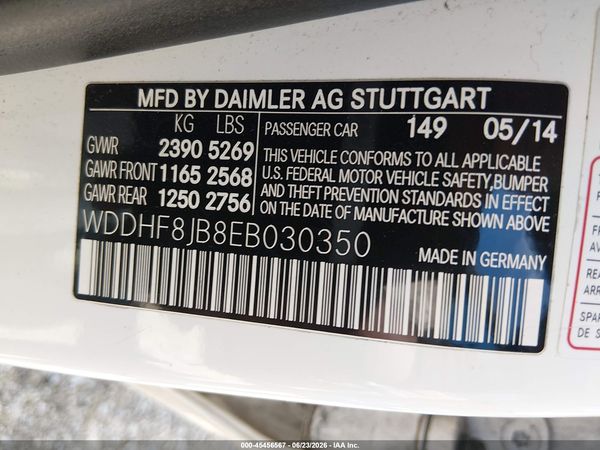 2014 MERCEDES-BENZ E 350 4MATIC