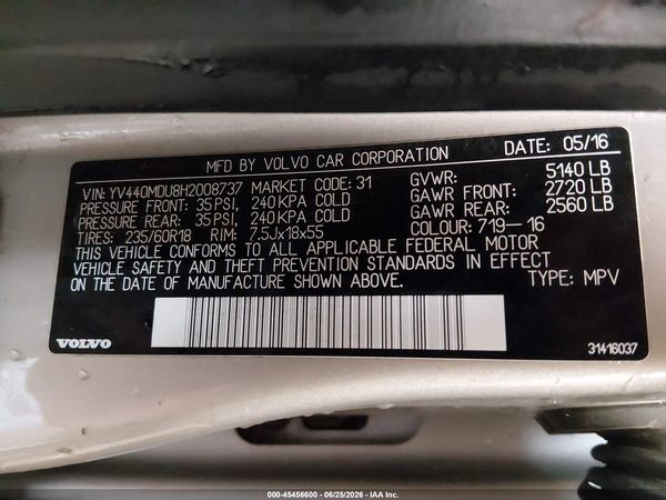 2017 VOLVO XC60 T5 INSCRIPTION