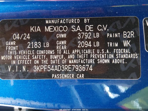 2024 KIA FORTE GT-LINE