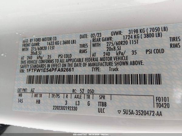 2023 FORD F-150 LARIAT