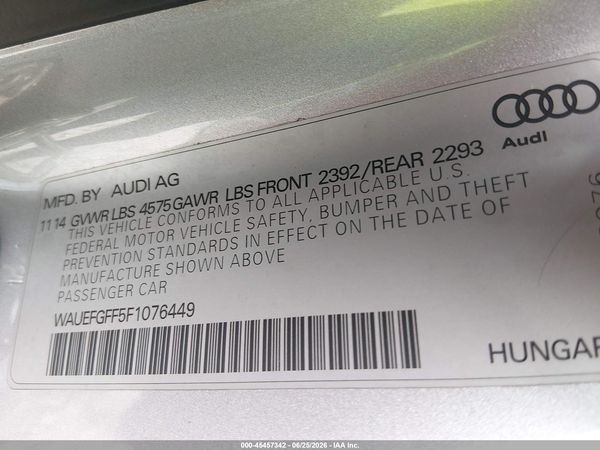 2015 AUDI A3 2.0T PREMIUM