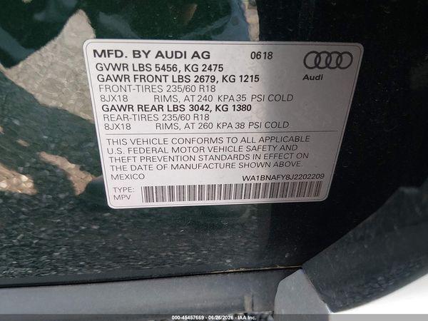 2018 AUDI Q5