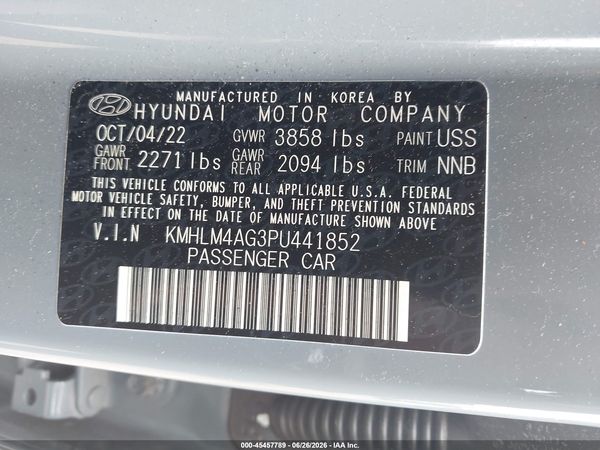 2023 HYUNDAI ELANTRA SEL
