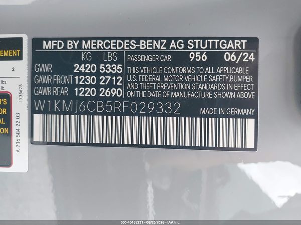 2024 MERCEDES-BENZ AMG CLE 53 AMG CLE53 4MATIC