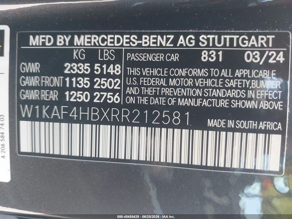2024 MERCEDES-BENZ C 300
