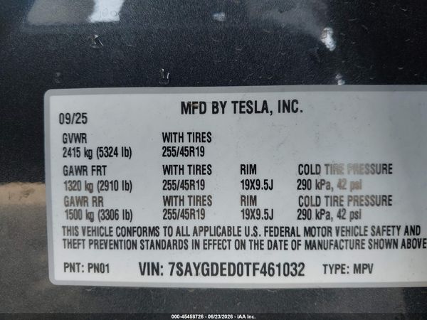 2026 TESLA MODEL Y