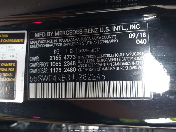 2018 MERCEDES-BENZ C 300 4MATIC