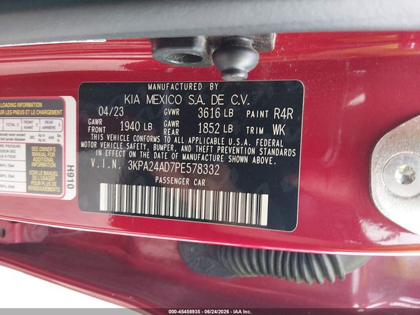 2023 KIA RIO S