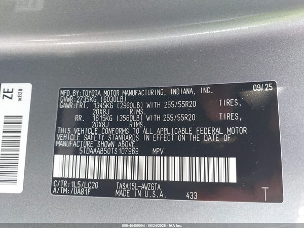 2026 TOYOTA GRAND HIGHLANDER LIMITED