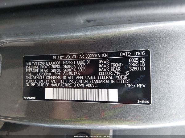 2016 VOLVO XC90 T5 MOMENTUM