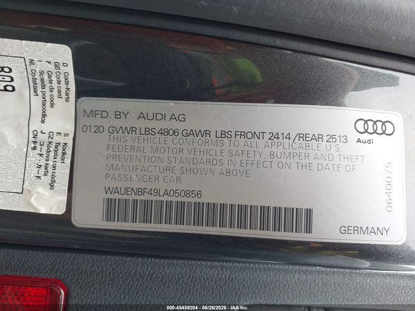 2020 AUDI A4