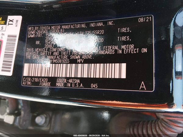 2021 TOYOTA HIGHLANDER XSE