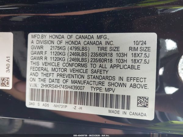 2025 HONDA CR-V EX-L AWD