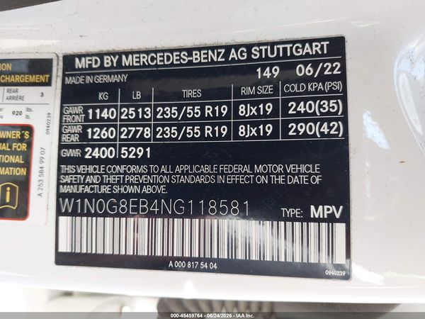 2022 MERCEDES-BENZ GLC 300 4MATIC SUV