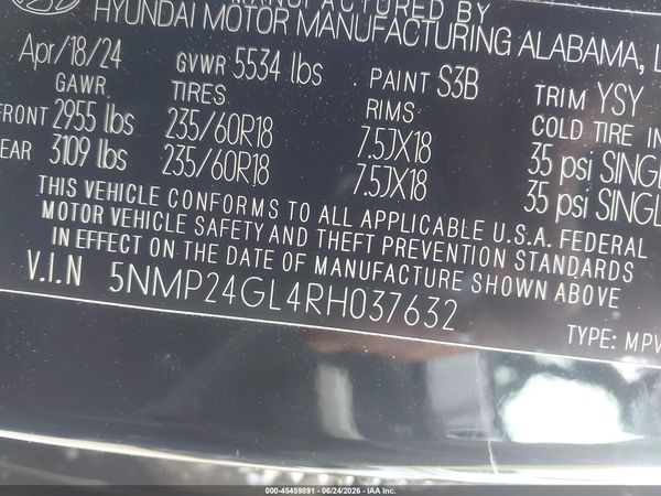 2024 HYUNDAI SANTA FE SEL