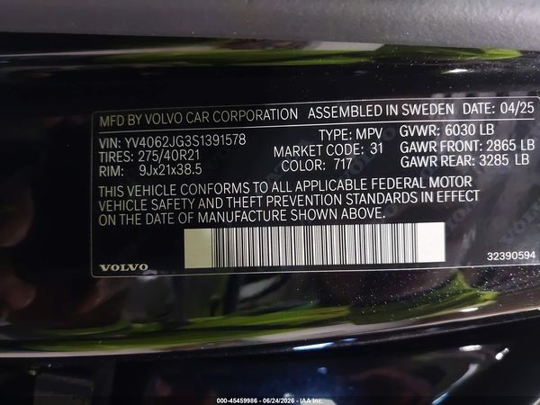 2025 VOLVO XC90 B6 ULTRA