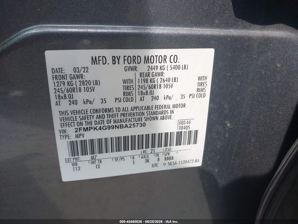 2022 FORD EDGE SE