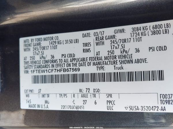 2017 FORD F-150