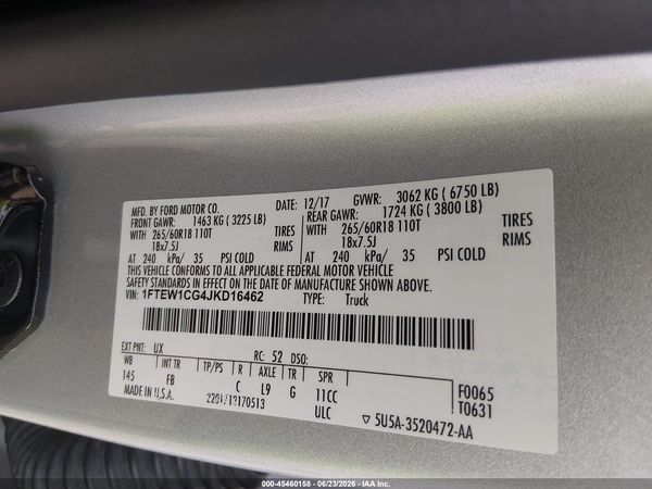 2018 FORD F-150