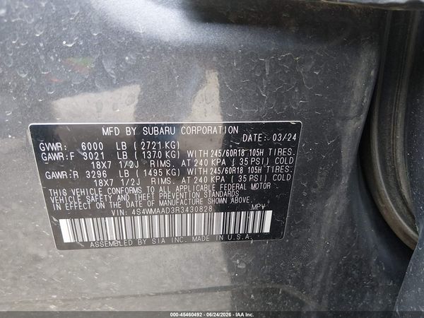 2024 SUBARU ASCENT BASE 8-PASSENGER