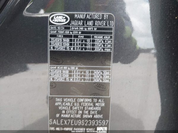 2025 LAND ROVER DEFENDER 110 P400 X