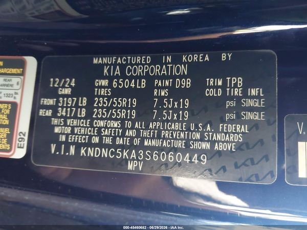 2025 KIA CARNIVAL MPV HYBRID EX