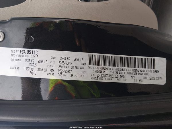 2018 DODGE GRAND CARAVAN SE