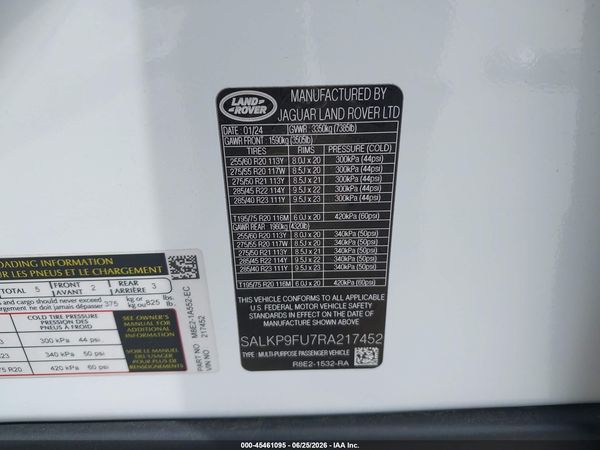 2024 LAND ROVER RANGE ROVER P400 SE