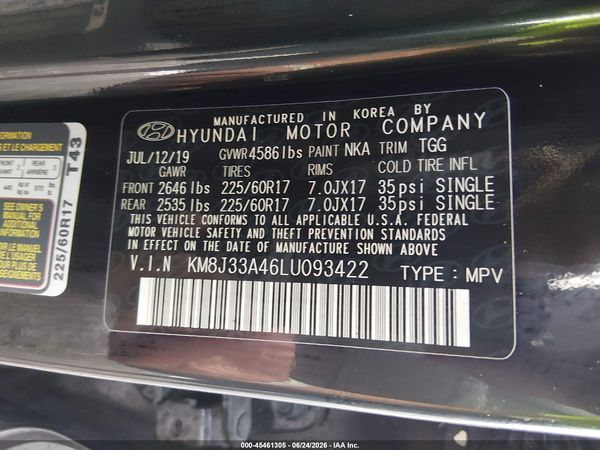 2020 HYUNDAI TUCSON VALUE