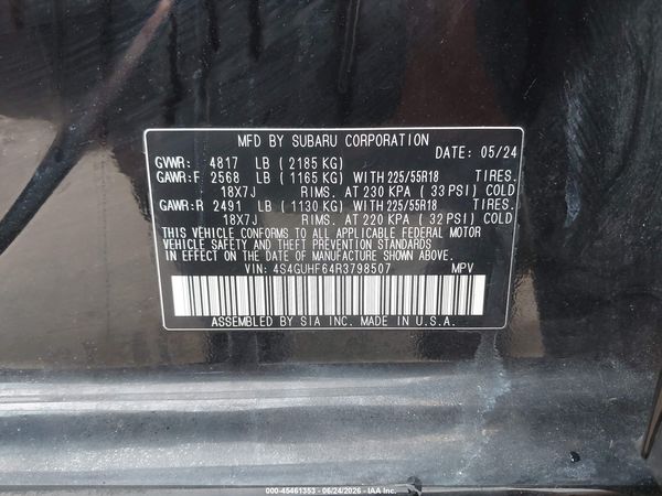 2024 SUBARU CROSSTREK SPORT