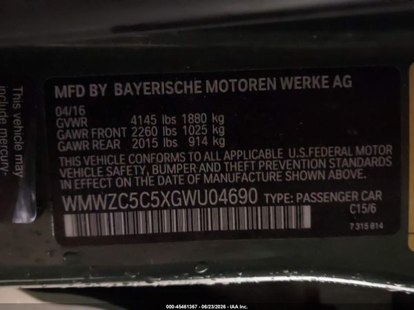2016 MINI COUNTRYMAN COOPER S