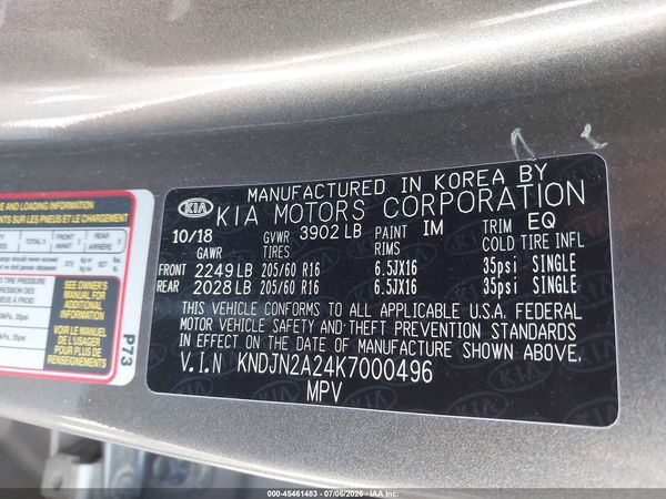 2019 KIA SOUL Base
