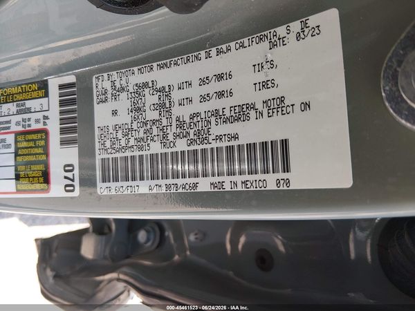 2023 TOYOTA TACOMA TRD OFF ROAD