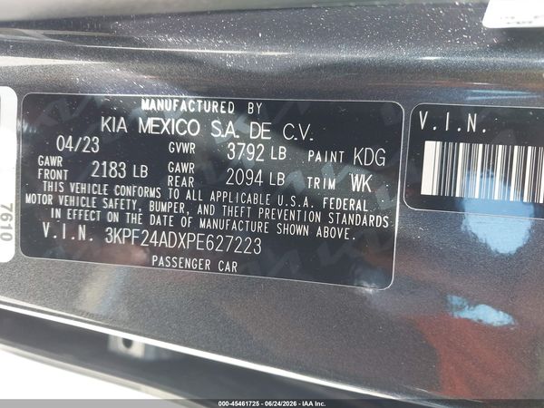 2023 KIA FORTE LXS