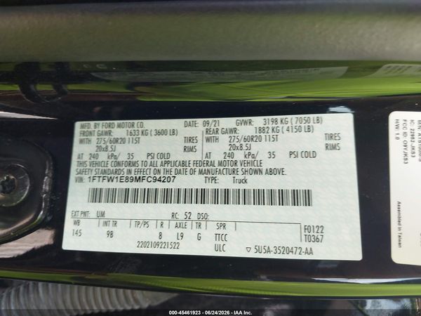 2021 FORD F-150