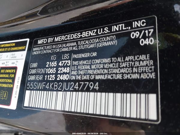2018 MERCEDES-BENZ C 300 4MATIC